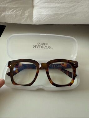 Madison Brown Tortoise Square Sunglasses for Men